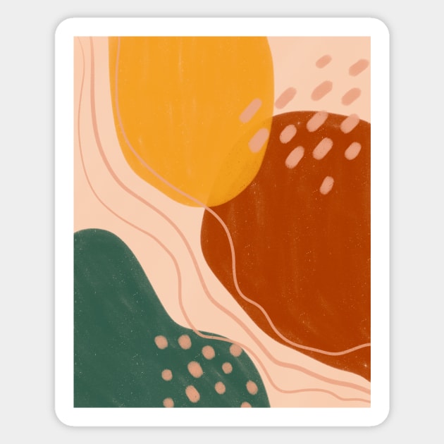 Abstract Shapes 24 Sticker by Gush Art Studio 1